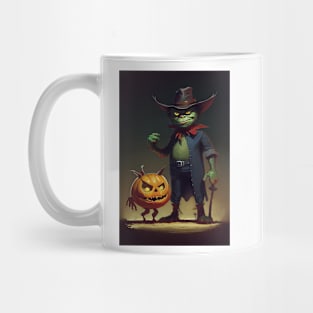 Troll with pet pumpkin Mug